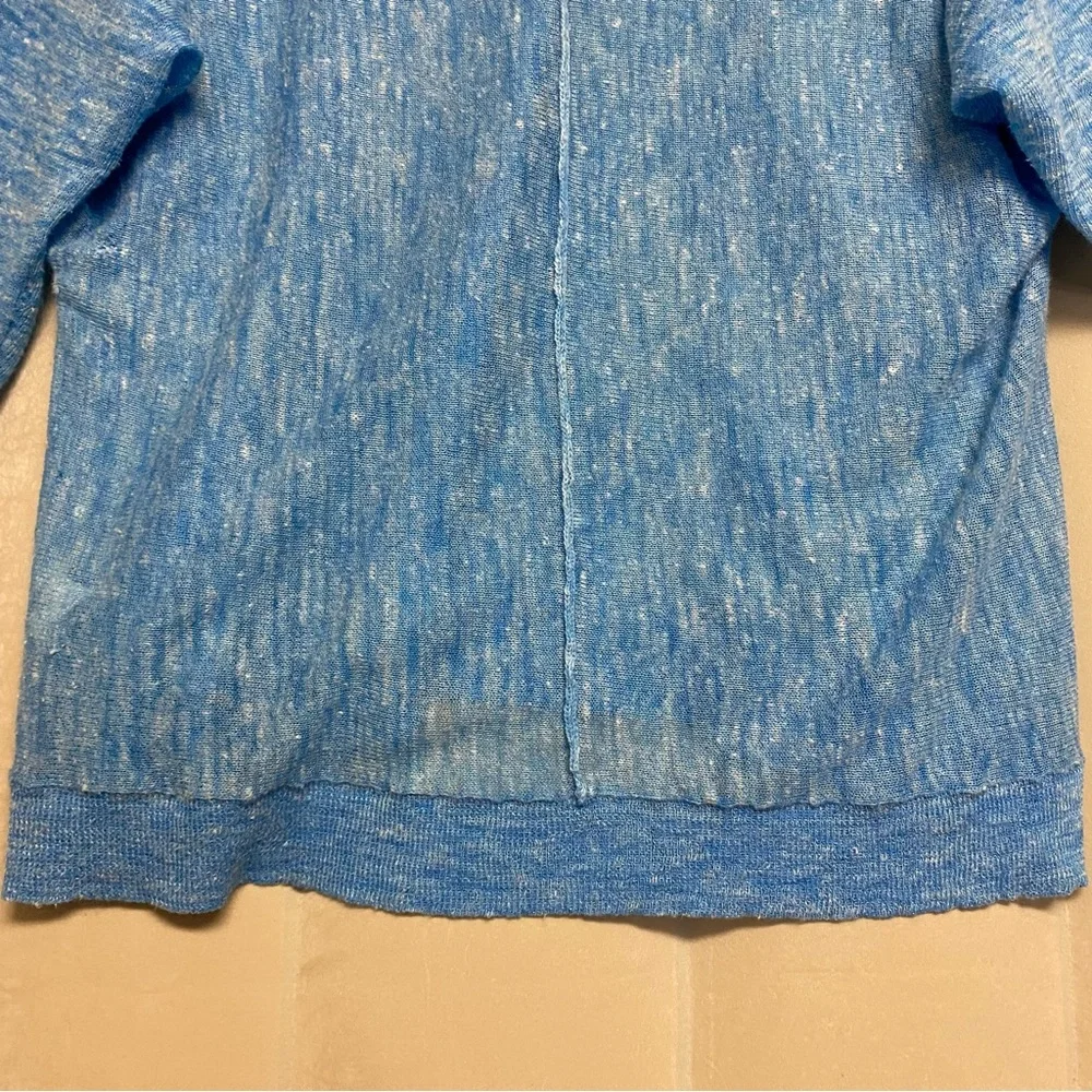 Margaret O’Leary Women’s Sweater Large Linen Blend Dolman Sleeve Designer Luxury